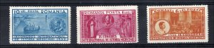 Romania 1932 Medical Congress set sg1262-4 fine mint cat £70 fine mint cat £70