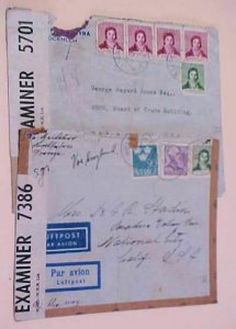 SWEDEN 2 DIFF.  CENSOR COVERS  1942,1943 TO USA