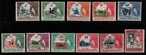 BASUTOLAND SG58/68b 1961 SURCHARGE (ASSUME CHEAPEST) MNH