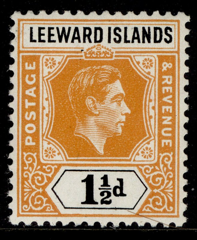 LEEWARD ISLANDS GVI SG102, 1½d yellow-orange & black, M MINT. 