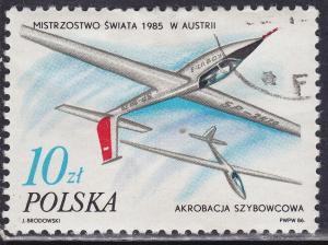 Poland 2752 Glider Acrobatics, Vienna 1986