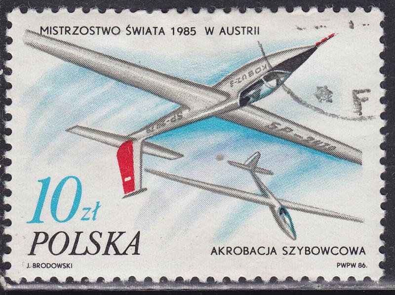 Poland 2752 Glider Acrobatics, Vienna 1986