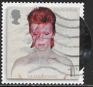 Great Britain 3593 Used - ‭David Bowie Album Covers - Aladdin Sane