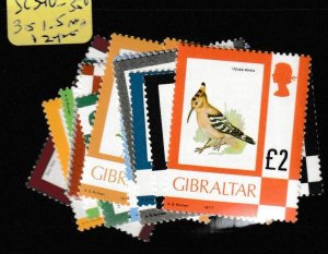 Gibraltar SC 340-350, 351-5 MNH (10ezx)