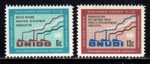 United Nations #185-86 ~ Cplt Set of 2 ~ Mint, NH  (1968)