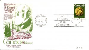 Canada 1970 FDC - Sir Donald Alexander Smith / Kingswood - Ottawa, Ont - J9045