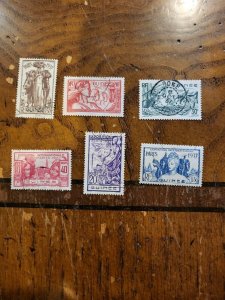 Stamps French Guinea Scott #120-5 used