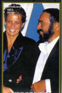 Niger 1997 PRINCESS DIANA & LUCIANNO PAVAROTTI s/s Imperforated Mint (NH)