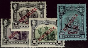 Nyassa Mozambique SC #81, 83-85 Mint F-VF. hr...Bid a Bargain!