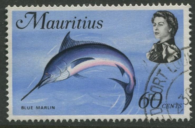 Mauritius -Scott 351 - Fish Definitive Issue -1969 - FU - Single 60c Stamp