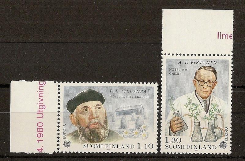 Finland 1980 Nobel Prizes SG967-968 MNH