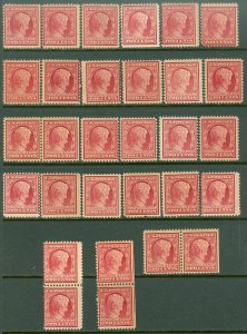 EDW1949SELL : USA 1909 Scott #367. 30 stamps. Mint Never Hinged. Catalog $285.00