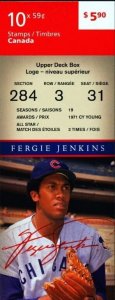 2011 #2434a BK445 Booklet - Canada Fergie Jenkins Baseball Black History - cv$12