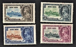 Hong Kong 1935 50th Annive. of Colony (4v Cpt) MVLH CV$80+