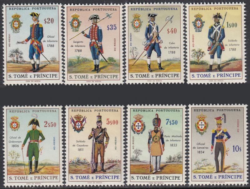 St. Thomas & Prince Is. 384-91 MNH - Soldiers