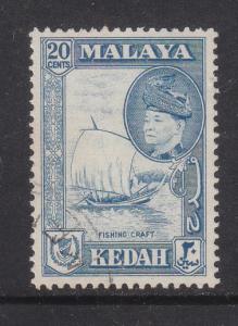 Malaya Kedah 1957 Sc 89 20c Used