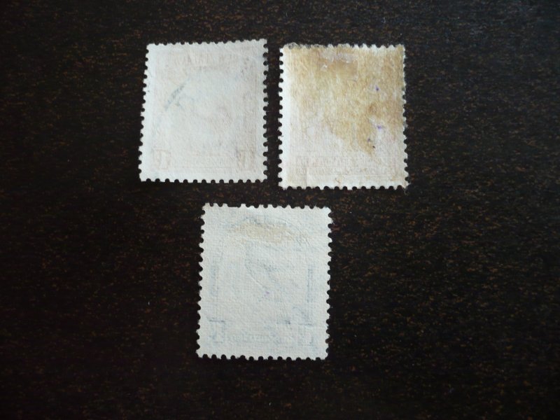 Stamps - New Zealand - Scott# 186, 188, 196 - Used Partial Set of 3 Stamps