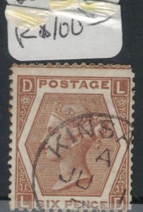 Great Britain 1872 QV 6d SG 122 Pl 11 CDS VFU (8ful)