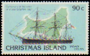 Christmas Island #194-195, Complete Set(2), 1987, Ships, Never Hinged