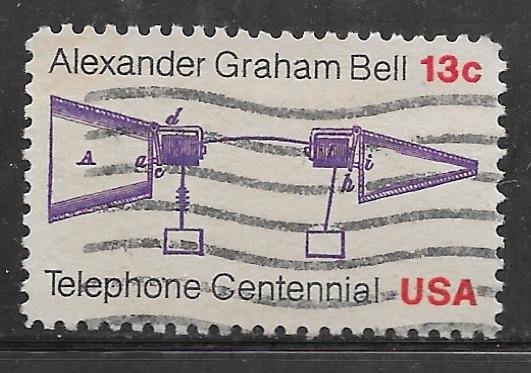 USA 1683: 13c Bell's Telephone Patent Application, used, VF