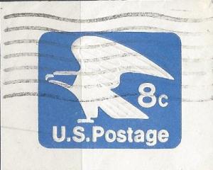 US U557 (used corner) 8¢ eagle