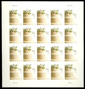 Wedding Cake Sheet of 20 U.S. Postage 65 Cent Stamps Scott 4602