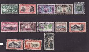 New Zealand-Sc#229-41-used definitive set-1940-