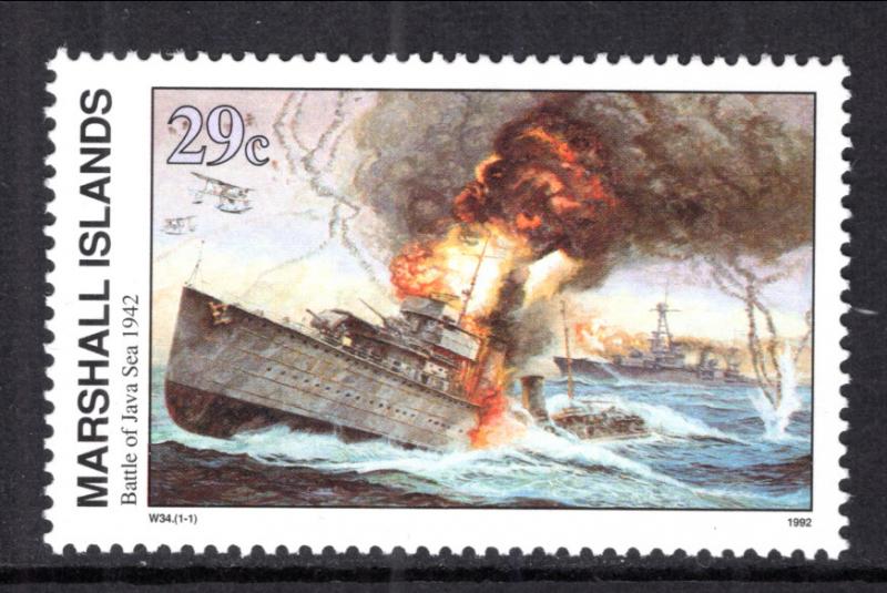 Marshall Islands 300 WWII Battle of Java Sea MNH VF