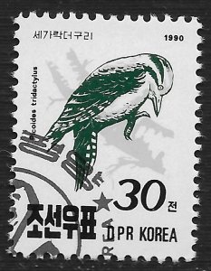 Korea DPR #2959 30ch Birds - Three-toed Woodpecker ~ CTO