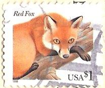 US 3036 (used) $1 red fox