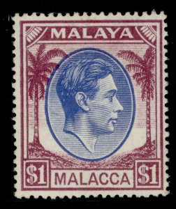 MALAYSIA - Malacca GVI SG15, $1 blue & purple, M MINT. Cat £21.