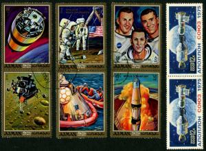 APOLLO Space Flights Moon Landing Stamps Postage Cover GUINEA Poland Germany