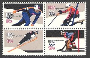 US Cat # 1795A-98Ac, Olympics - Block of 4, MNH*-