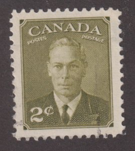 Canada 305 King George VI with Postes-Postage 2¢ 1951