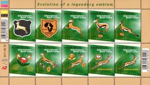 South Africa - 2011 SA Rugby Sheet MNH**