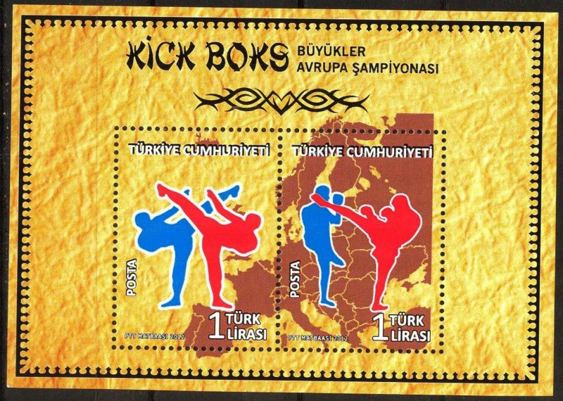 Turkey 2012 Kickboxing Europa Championship S/S MNH