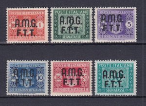 1947 - ITALY - TRIESTE Zone A - Sc#J1-J6 - MNH**