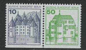 Germany Berlin Scott # 9N391, 9N440, mint nh, se-tenant, Mi # W74