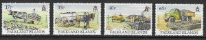 FALKLAND ISLANDS SG742/5 1995 TRANSPORTING PEAT   MNH