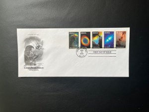 US FDC 2000 Hubble Telescope in Space 5 Stamps Scott 3384-88 |