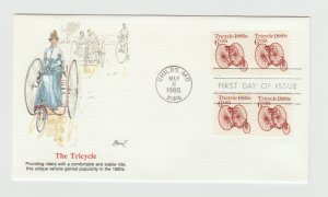 2126 Transportation Series Coil 6c Tricycle FDC First Day Cover Fleetwood