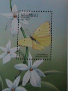 MADAGASCAR-BEAUTIFUL BUTTERFLY AND FLOWER MNH S/S VF WE SHIP TO WORLDWIDE