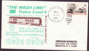 1477 The Wash Line cacheted cover