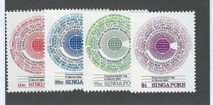 Singapore MNH Scott cat.# 412-415