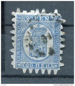 Finland/Russia 1866-74 Serpentine Roulette 20p blue Sc 9 FA 8  Used (4)