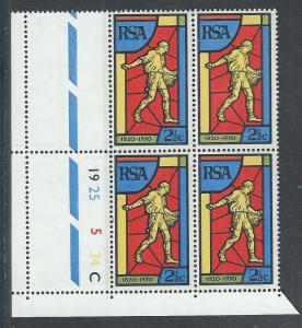 SOUTH AFRICA SC# 361 CONTROL B/4  FVF/MNH 1970 