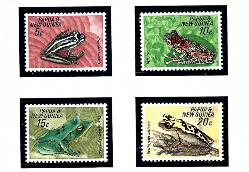 Papua New Guinea 257-60 MNH 1968 Frogs