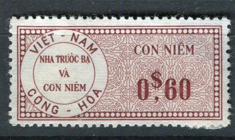 VIETNAM; Early CONG-HOA revenue issue Mint unused 60c. value ( paper adhesion) 