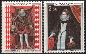 Monaco Sc #710-711 MNH