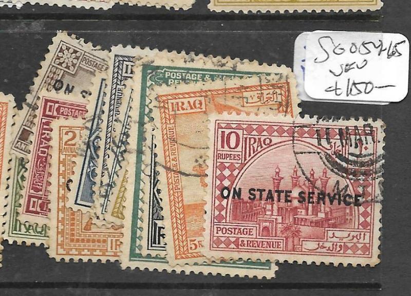 IRAQ  (P0504B)    SET  SERVICE SG O54-65  VFU